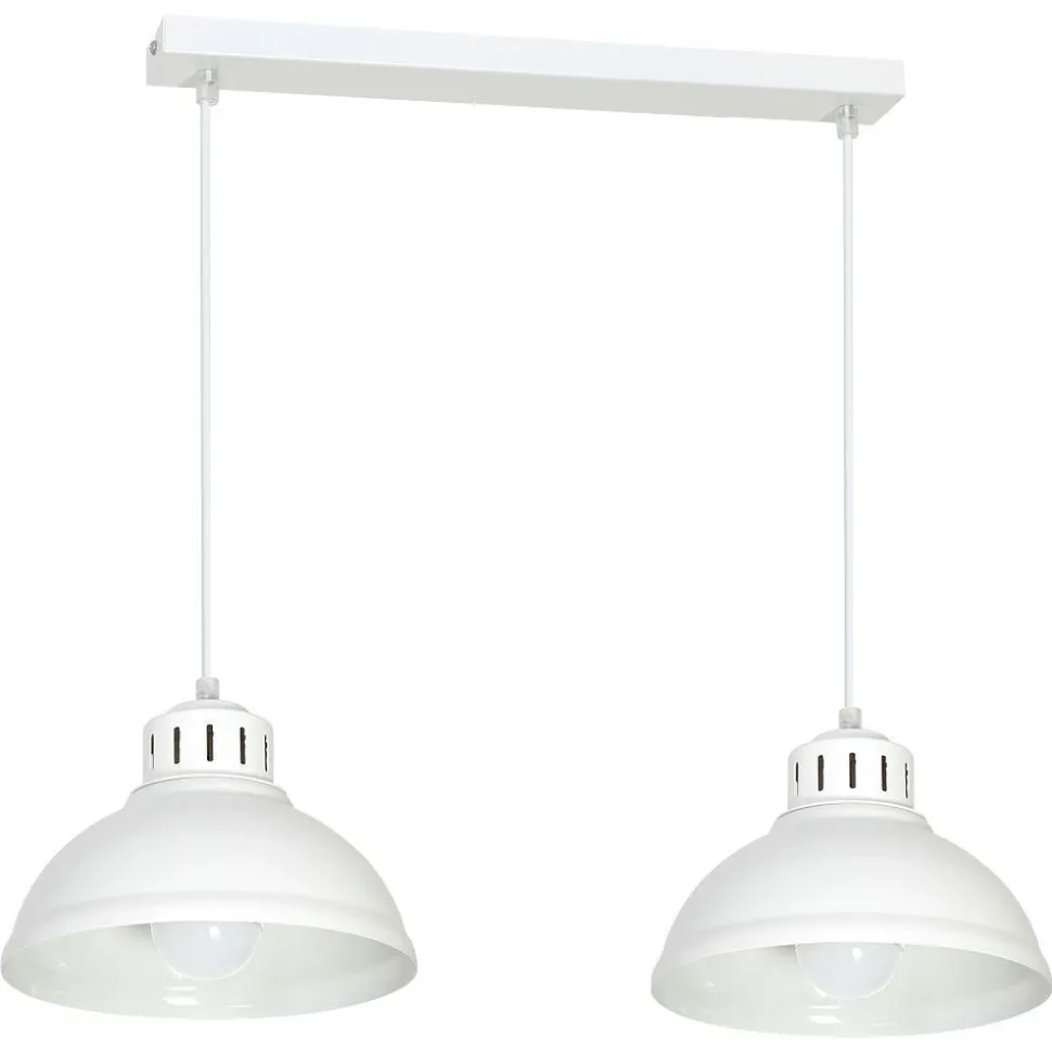 Hängeleuchte SVEN in Weiß 2-flmg