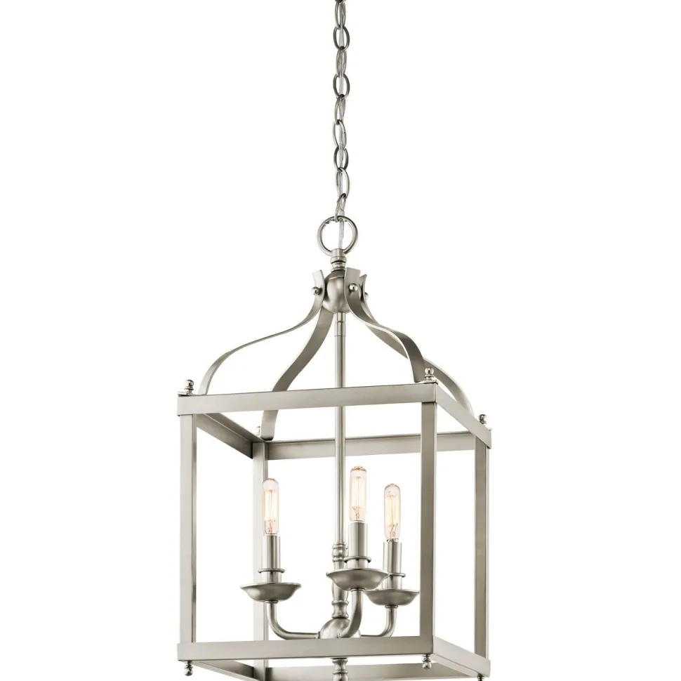 Hängeleuchte THOREN Nickel kürzbar Lampe Esszimmer