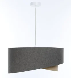 Hängeleuchte verstellbar Braun Beige E27 rund Ø 45 cm Modern