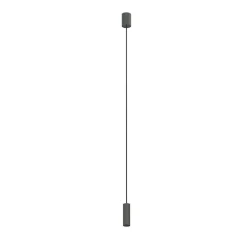 Hängeleuchte verstellbar GU10 R35 Ø 4 cm Grau Metall Modern