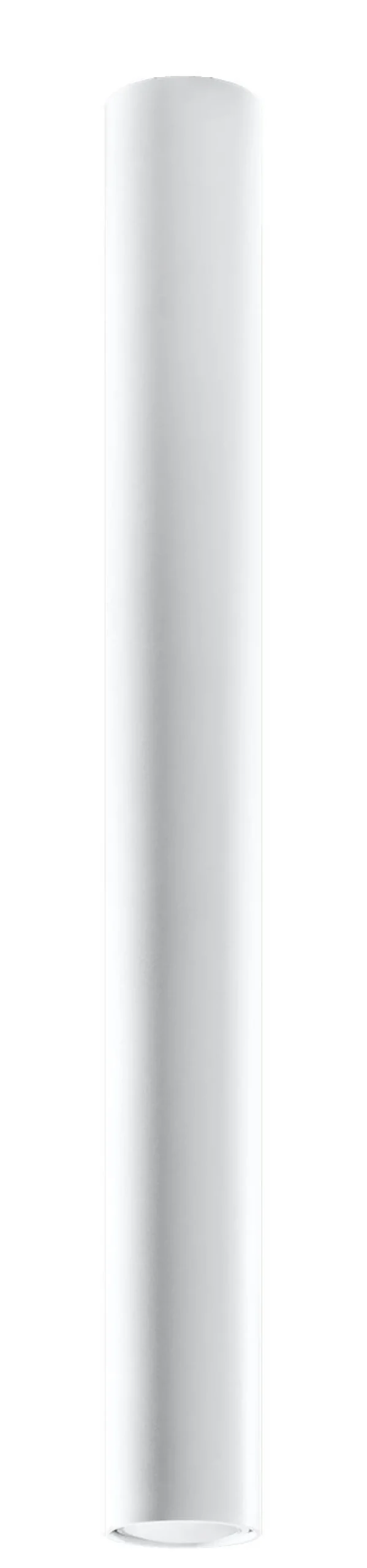 Hohe Deckenlampe Weiß 60 cm Ø 6 cm schmal GU10