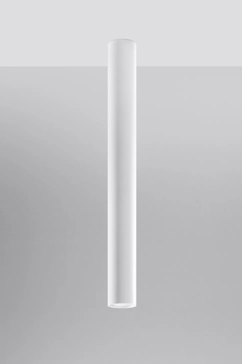 Hohe Deckenlampe Weiß 60 cm Ø 6 cm schmal GU10