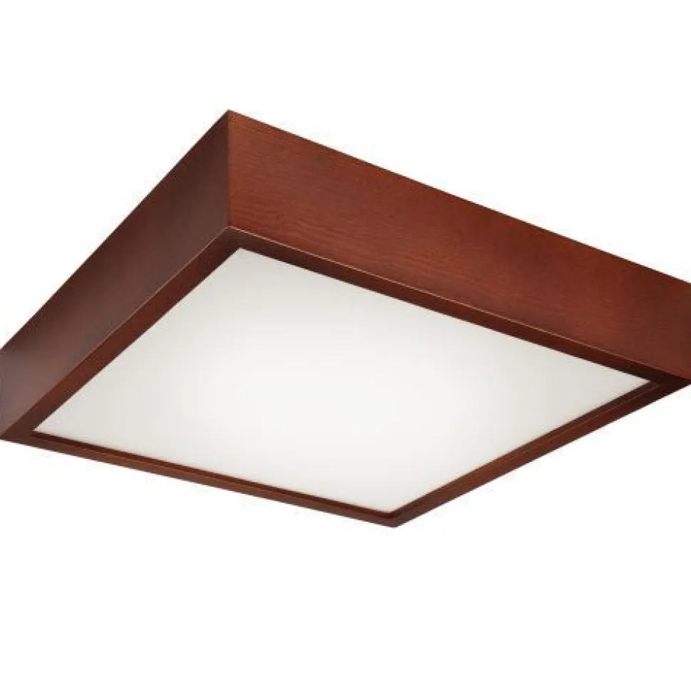 Holz Deckenleuchte eckig Modern Wohnzimmer