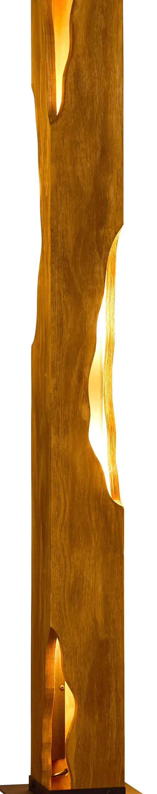 Holz Stehlampe Skandinavisch 141 cm klein E27 wohnlich