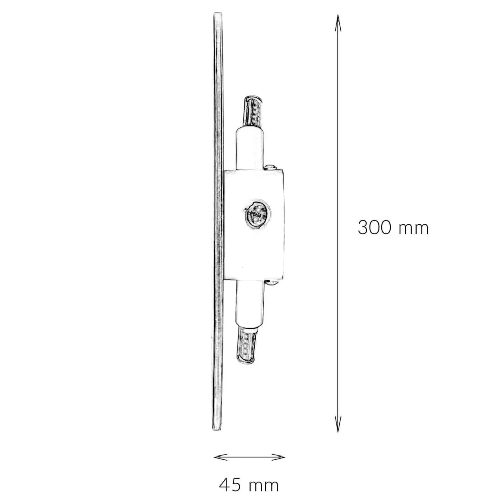 Holz Wandlampe rund Ø 30 cm flach indirektes Licht