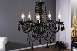 Imposant Pendellampe Klassisch E14 Schwarz Acryl