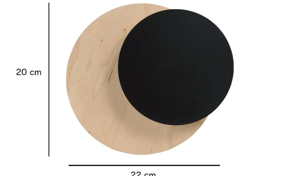 Indirekte Wandlampe Holz Metall Skandinavisch G9 Flur