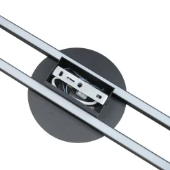 Indirekte Wandlampe LED Schwarz 3000 K Metall 86 cm lang