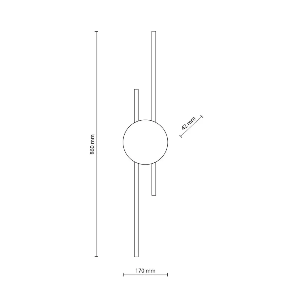 Indirekte Wandlampe LED Schwarz 3000 K Metall 86 cm lang