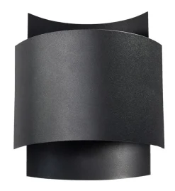 indirekte Wandleuchte Schwarz Up Down Metall Treppe Flur