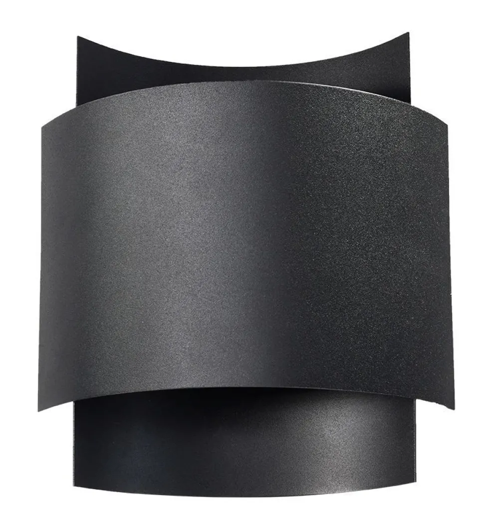 indirekte Wandleuchte Schwarz Up Down Metall Treppe Flur