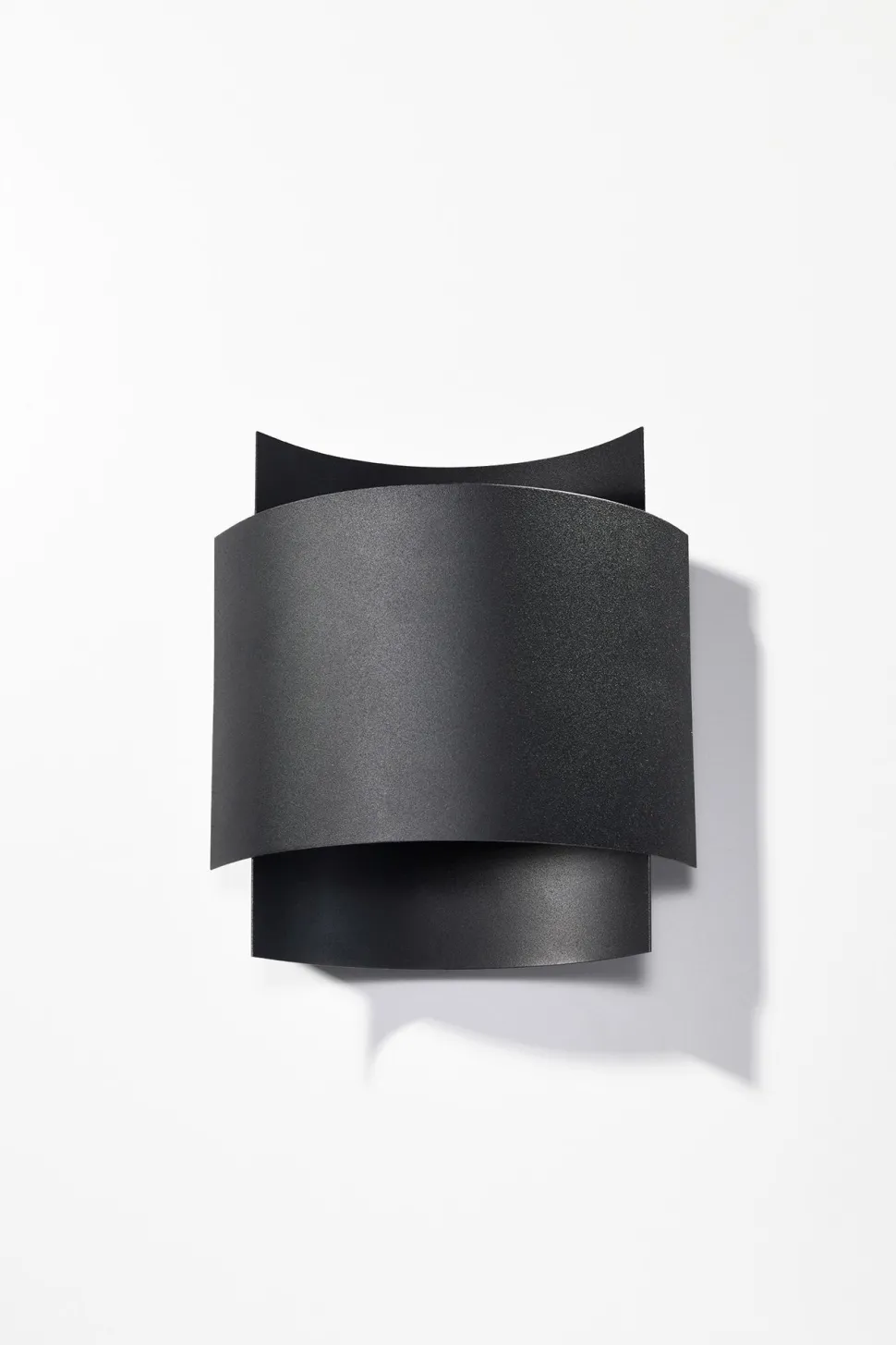 indirekte Wandleuchte Schwarz Up Down Metall Treppe Flur