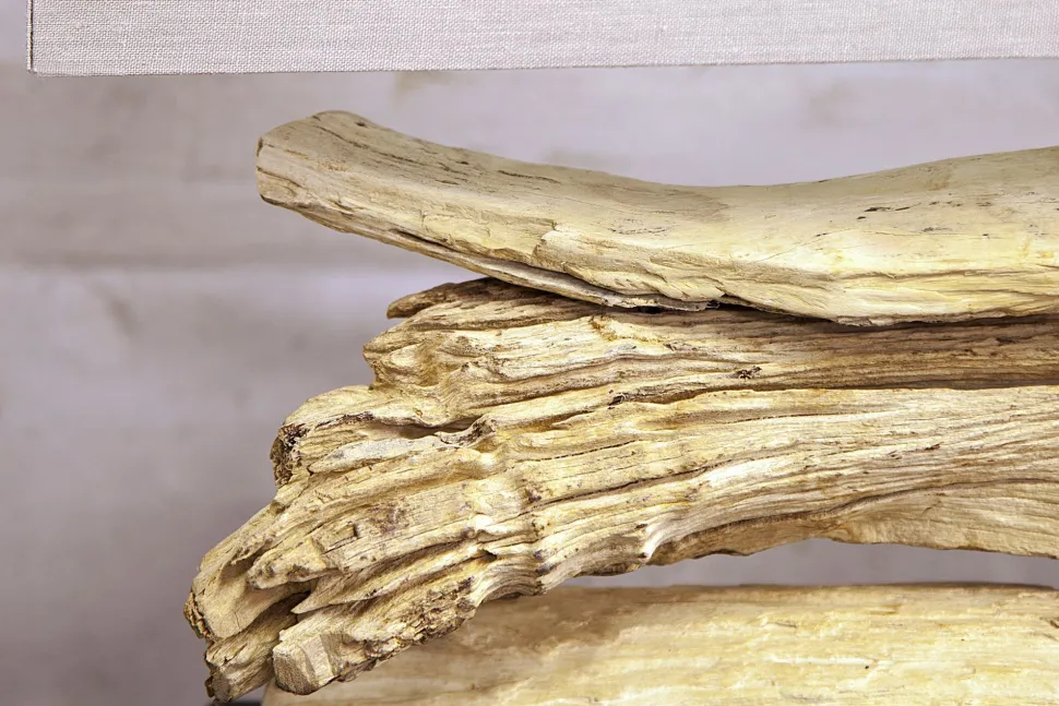 Individuelle Tischlampe 50cmx80cm Treibholz