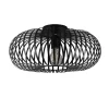 Industrial Deckenlampe Metall Schwarz E27 Ø40 cm rund