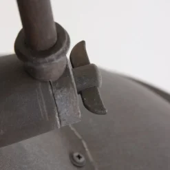 Industrial Pendelleuchte Metall Glas Braun Ø40 cm E27