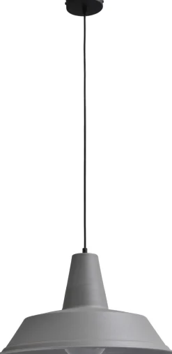 Industrie Hängelampe Grau Ø45cm Handarbeit PRATO