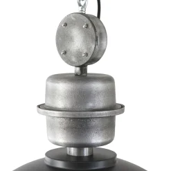 Industrie Hängelampe Metall Acryl Schwarz Ø47 cm E27