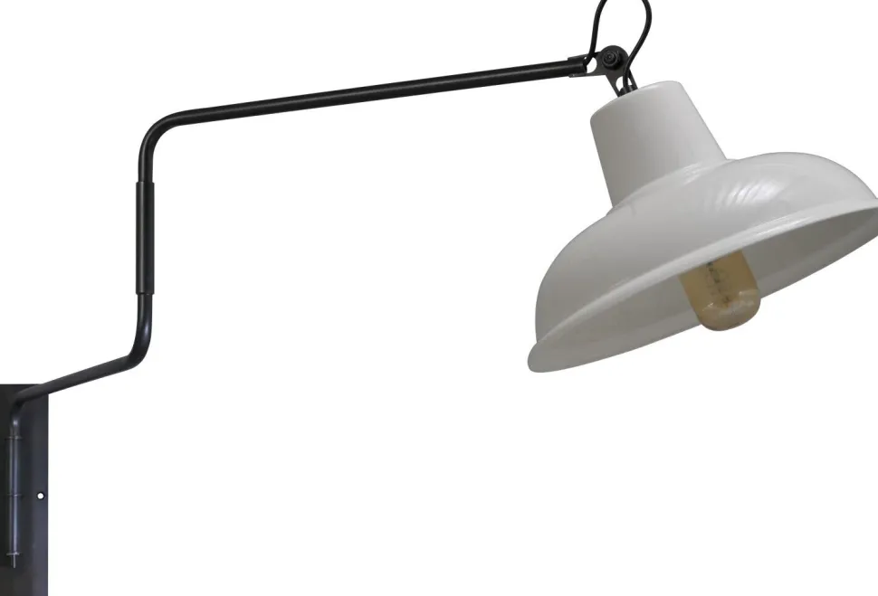 Industrie Hotelleuchte in Schwarz Roter Metall Optik