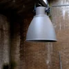 Industrie Pendelleuchte Grau schwenkbar Handarbeit