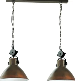 Industrie Pendelleuchte Industrie in Rost Braun