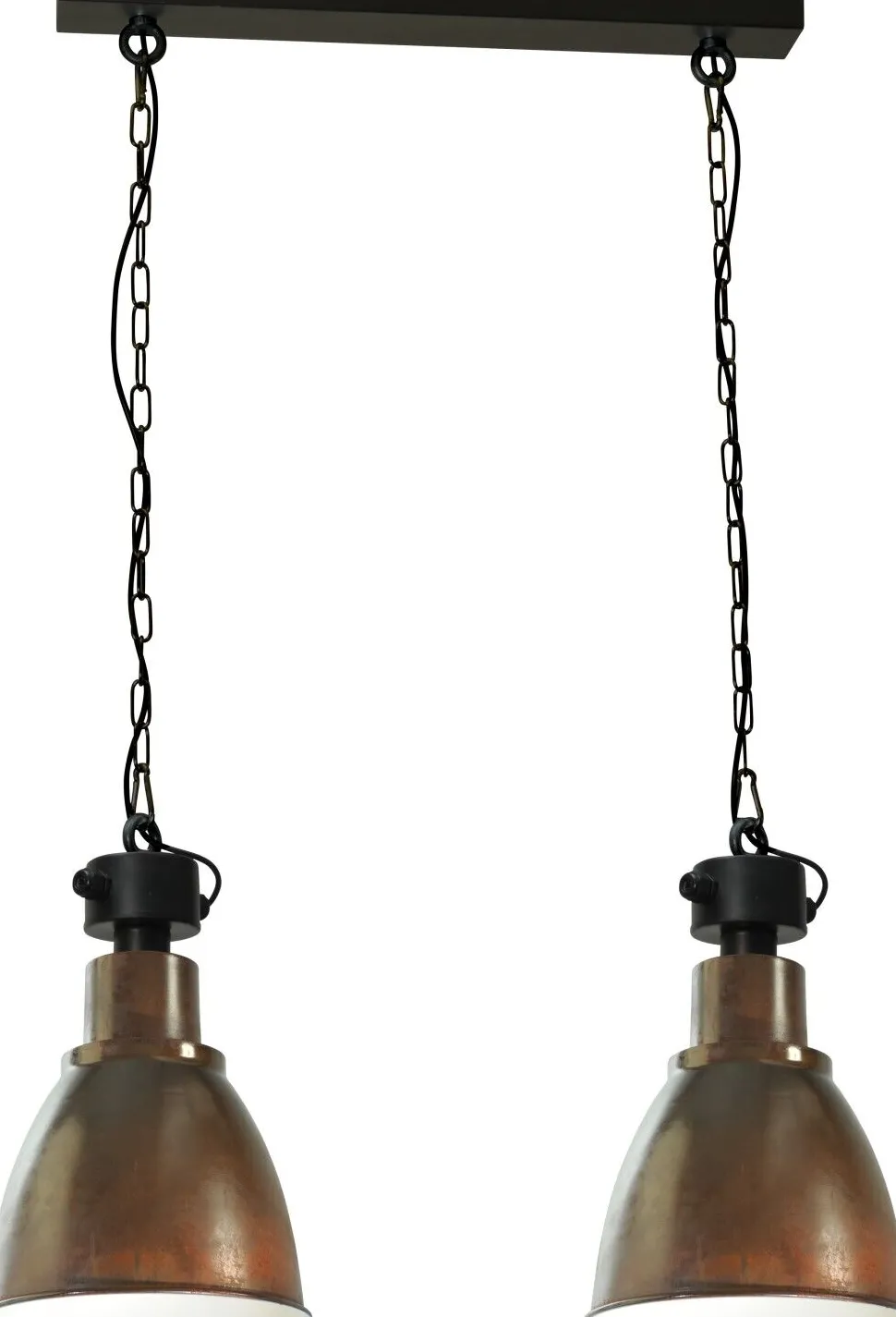 Industrie Pendelleuchte Loft Braun Weiß Made in EU