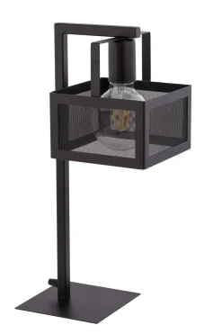 Industrie Tischleuchte Schwarz Leselicht E27 H:45 cm