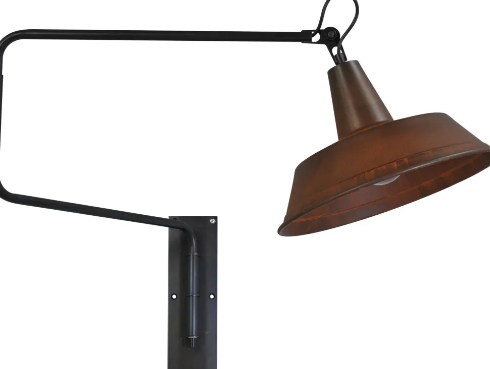 Industrie Wandleuchte Braun Antik Ø35cm PRATO