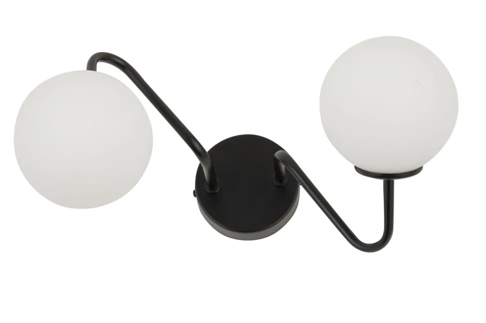 Innen Wandlampe Metall Glas Kugel G9 B:38 cm gemütlich