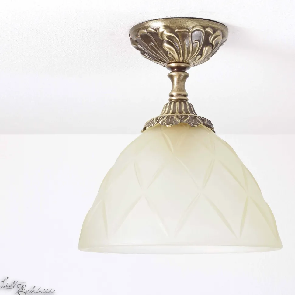Jugendstil Deckenleuchte Deckenlampe Beige