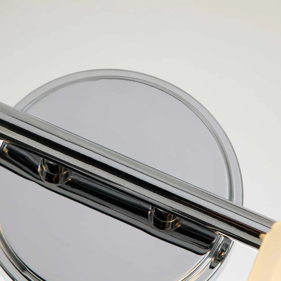 Jugendstil Lampe Bad LED G9 B: 35,7 cm Chrom Weiß IP44