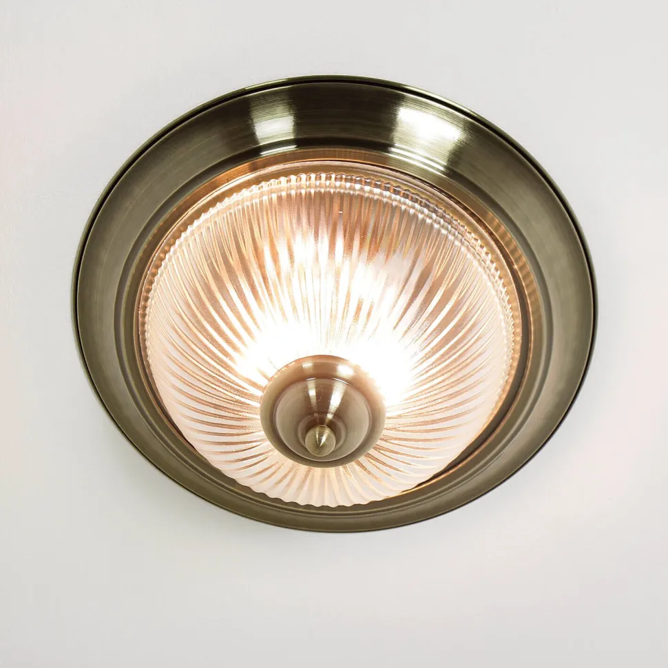 Jugendstil Leuchte für die Decke 2xE14 messing-farben