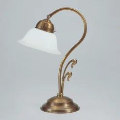 Jugendstil Tischleuchte aus Berliner Messing Q6