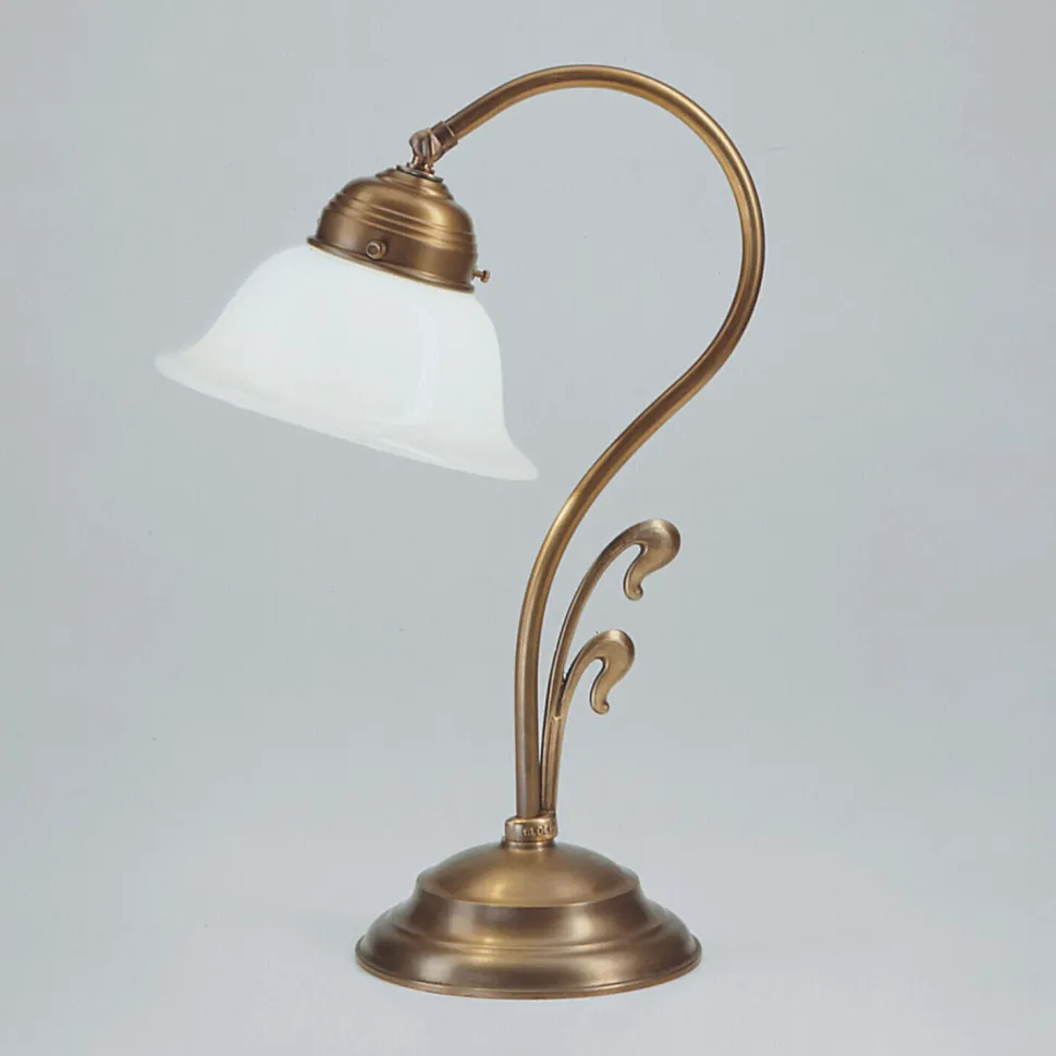 Jugendstil Tischleuchte aus Berliner Messing Q6