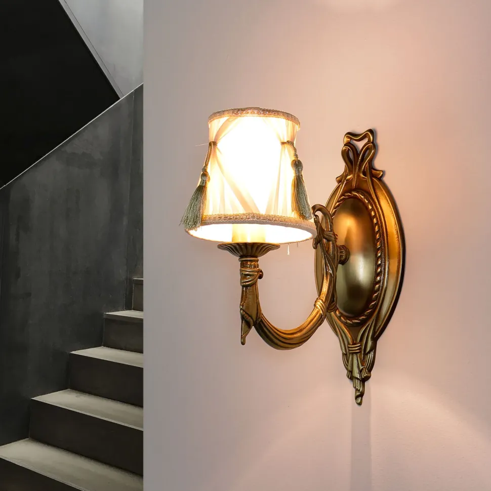 Jugendstil Wandleuchte Wandlampe Weiß