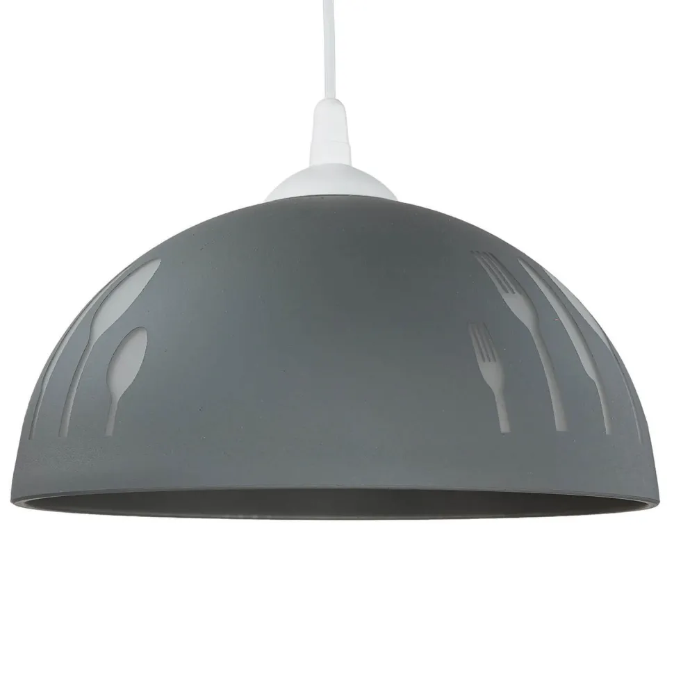 Küchenlampe Retro Glas mit Motiv Ø30cm