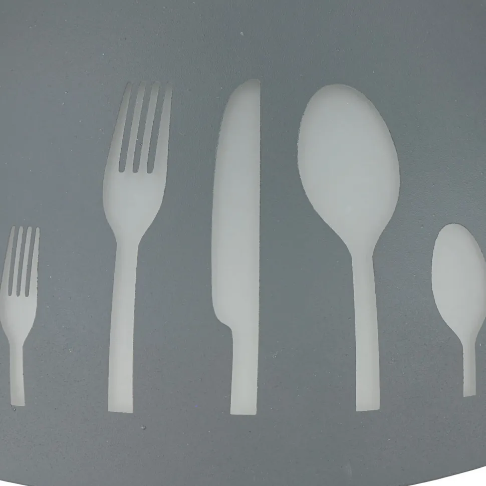 Küchenlampe Retro Glas mit Motiv Ø30cm