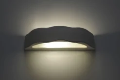 Keramik Wandleuchte Weiß bemalbar Up Down