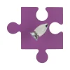 Kinderleuchte PUZZLE in Lila