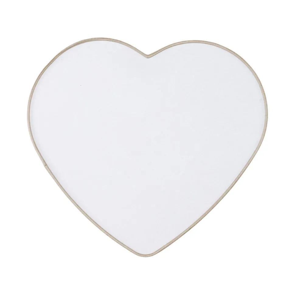 Kinderzimmerlampe Decke Leinen Herz L: 42 cm Beige 2x E27