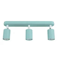 Kinderzimmerlampe Decke Mint L: 52 cm Metall 3-flammig GU10