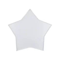 Kinderzimmerlampe Weiß Stern L: 45 cm Stoff Weiß 2x E27 Decke