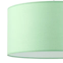 Kinderzimmerleuchte Stoff Ø 40 cm rund Grün Weiß