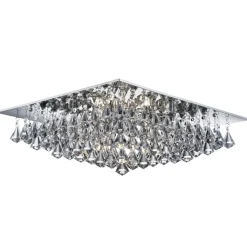 Klassische quadratische Kristall Deckenleuchte HANNA