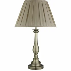 Klassische Tischleuchte Messing Optik