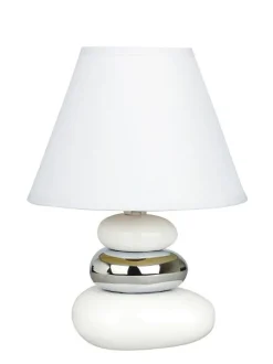 Klassische Tischleuchte Tischlampe in Silber