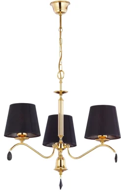 Klassischer Kronleuchter Metall E27 3-flammig