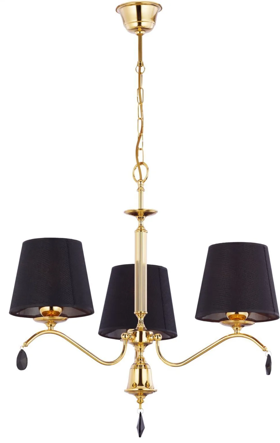 Klassischer Kronleuchter Metall E27 3-flammig