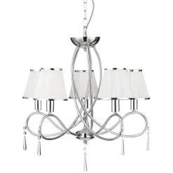 Klassischer Pendelleuchte verchromt