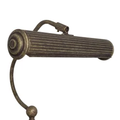 Klavierleuchte Messing H: 31,5 cm schwenkbar in Bronze antik