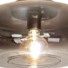 Kleine Deckenlampe Rauchglas rund Ø 35 cm E27 blendarm